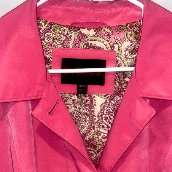 Avenue Vintage Women’s Pink Rain Coat☔️ NWOT - Picture 8 of 11
